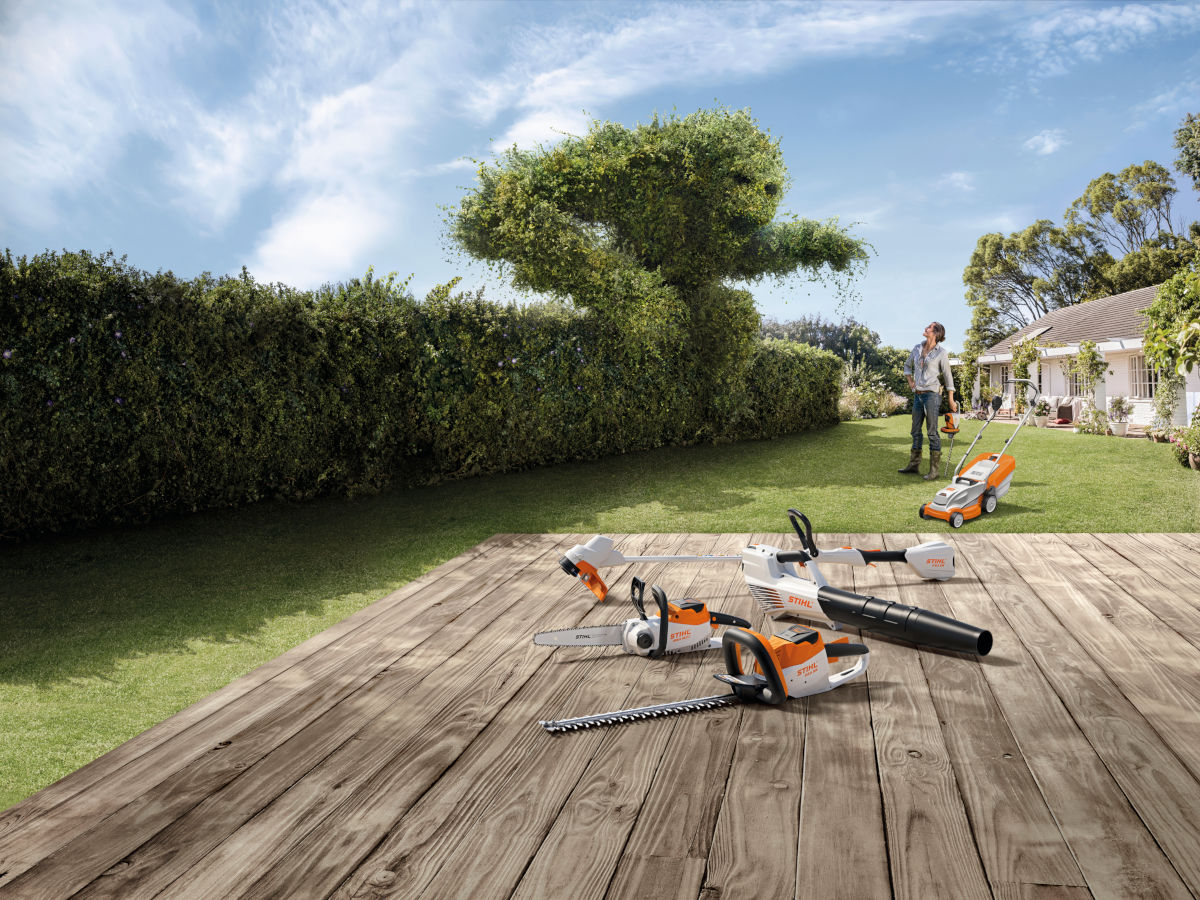 Stihl cordless 2024 garden equipment