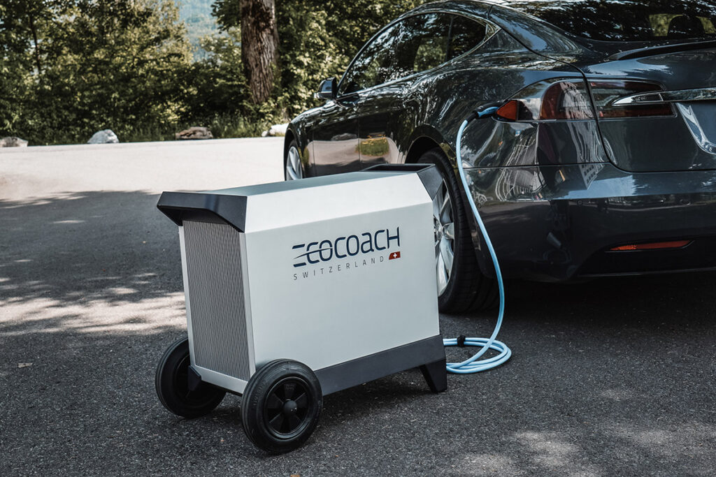Swiss firm puts wheels on batteries to replace diesel generators